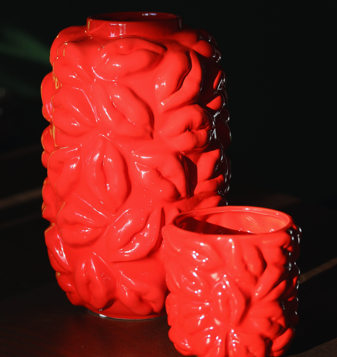 "Red Kiss Pot" - Blumentopf (mini)