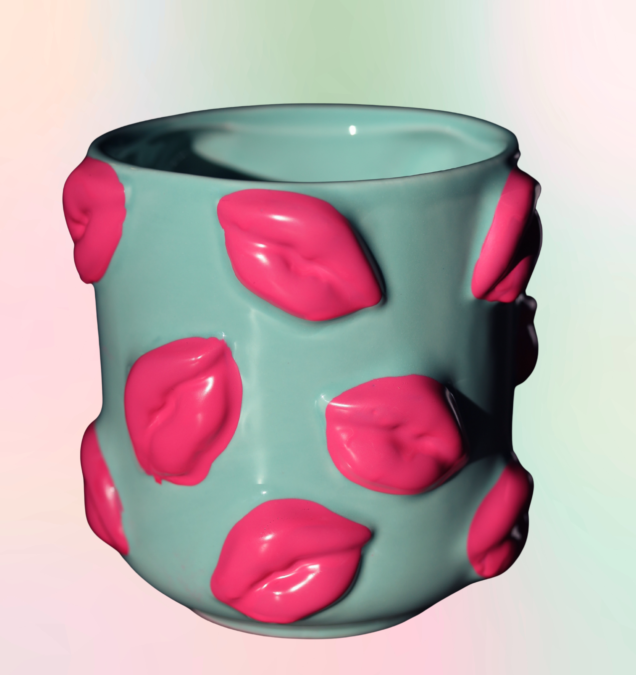 "Pink Kiss Pot" - Blumentopf (mini)
