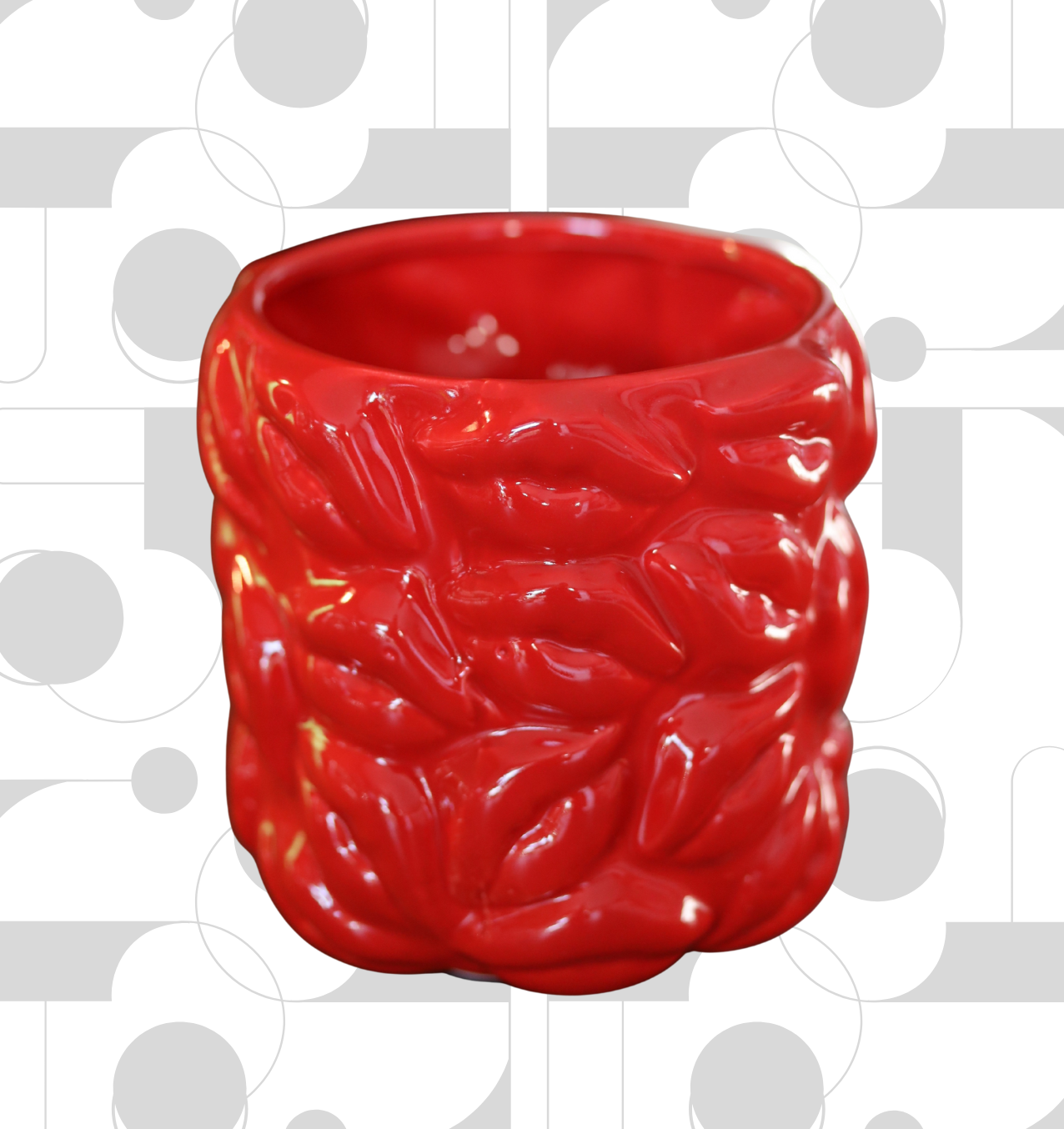 "Red Kiss Pot" - Blumentopf (mini)